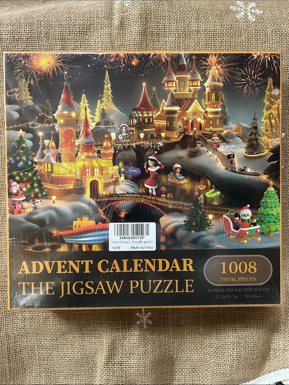 Advent Calendar Jigsaw Puzzle - Festive Multi-Color Holiday Scene